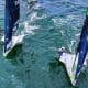 Martine Gael e Kahena Kunze em ação no Mundial de vela (Divulgação/Sailing Energy)