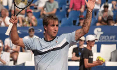 Felipe Meligeni vibra com vitória no US Open, seu primeiro Grand Slam, contra Duckworth