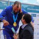 Fernando Rufino representou o Brasil no pódio da Copa do Mundo de paracanoagem de Paris, ao lado de Igor Tofalini