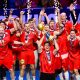 Guia olímpico do handebol nos jogos olímpicos. dinamarca classificada pelo campeonato mundial