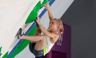 guia olímpico da escalada nos jogos olímpicos de paris 2024 - Janja Garnbret campeã olímpica na escalada esportiva nas olimpíadas de tóquio-2020 Jeff Roberson/AP