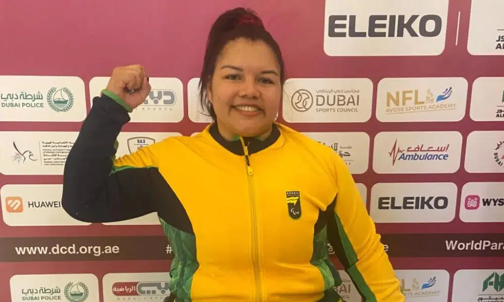 Maria de Fátima Castro no Mundial de halterofilismo de Dubai