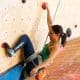 Marina Dias em etapa da copa do mundo de paraescalada