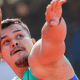 Pedro Henrique Nunes em ação no Mundial de atletismo. Ele irá competir nos Jogos Olímpicos Paris-2024