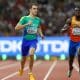 Renan Gallina em ação nos 200m do Mundial de Budapeste