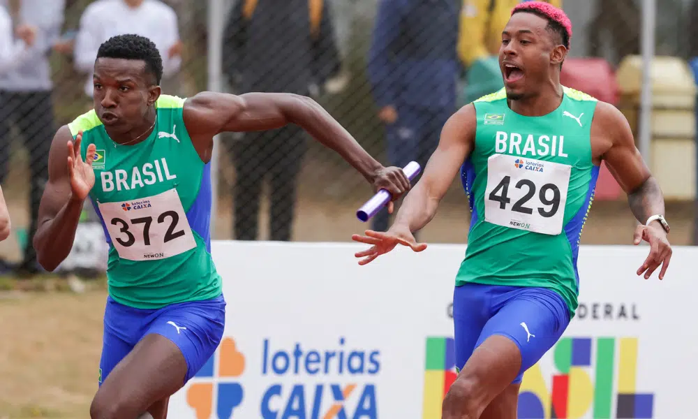 Revezamento no Mundial de Atletismo
