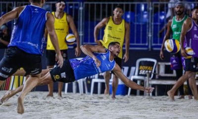 Adelmo/Mateus no Future de Varsóvia de vôlei de praia