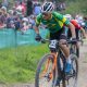 Ulan Galisnki no Mundial de Ciclismo mountain bike cross-country olímpico com Raiza Goulão
