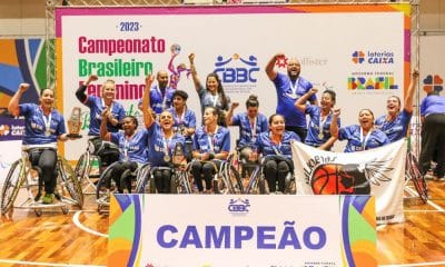 Valkirias, da APP, comemoram título do Campeonato Brasileiro de basquete em cadeira de rodas