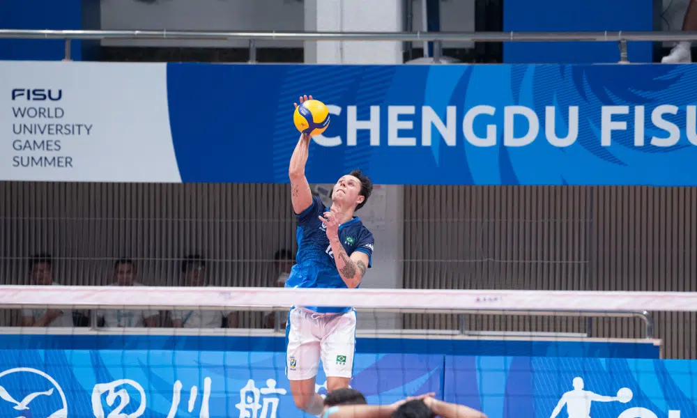 Brasil no vôlei masculino dos Jogos Mundiais Universitários de Chengdu iTÁLIA