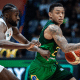 Yago em ação no duelo do Brasil contra a Costa do Marfim na Copa do Mundo de basquete
