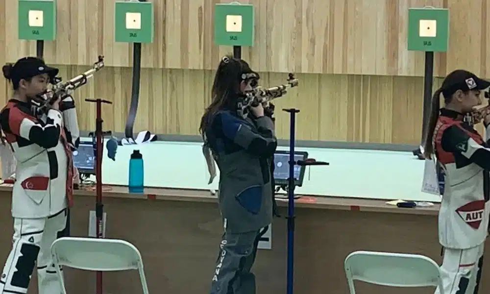 Geovana Meyer fica em tiro esportivo carabina de ar