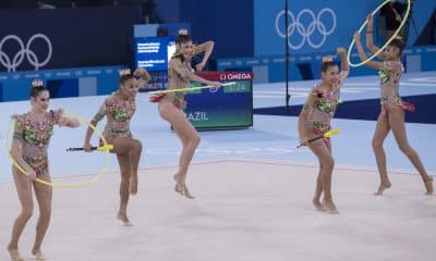 Guia olímpico de Paris-2024 / Na foto, Brasil nos Jogos Olímpicos Tóquio 2020 - Ginastica Ritmica.
