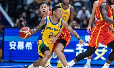 Yago, do Brasil, se prepara para enfrentar a Costa do Marfim na Copa do Mundo de basquete