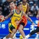 Yago, do Brasil, se prepara para enfrentar a Costa do Marfim na Copa do Mundo de basquete