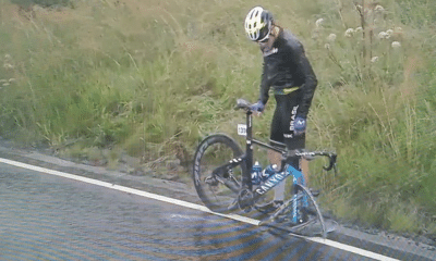 Vinicius Rangel após queda na corrida de rua do Mundial sub-23 de ciclismo estrada
