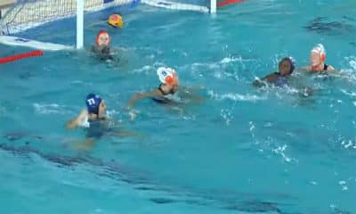 Na imagem, momento de um dos gols do Brasil na partida.