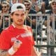 Thiago Wild em ação no Challenger de Gênova (Foto: Bettina Musatti)