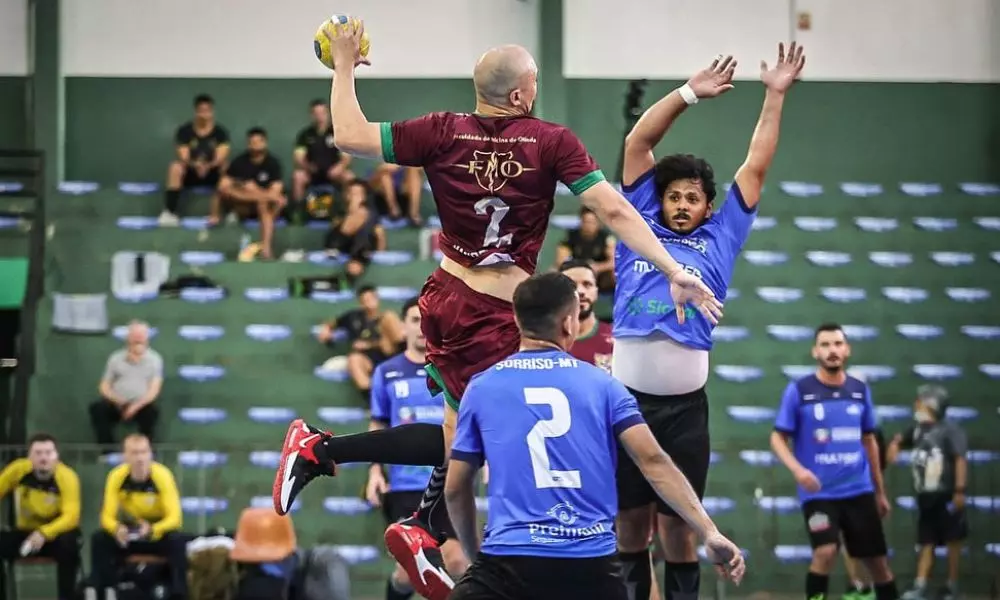 Clube Português vence o Sorriso e vai à final do Brasileiro Masculino de handebol (Foto: Gabriel Haesbaert)