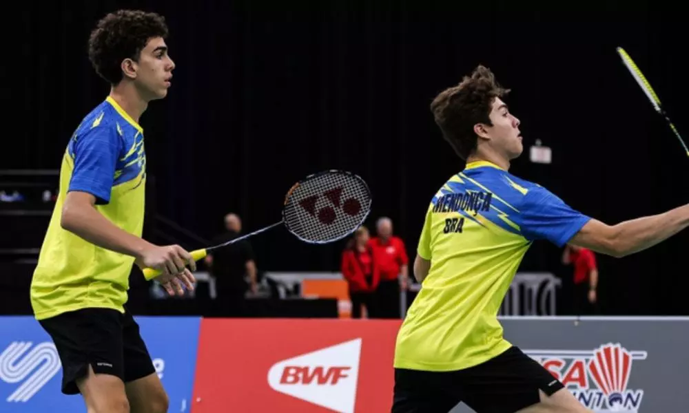 Brasil em ação no Mundial Júnior de equipes mistas de badminton (Jnanesh Salian/BWF)
