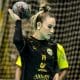 Atleta Andressinha, jogadora do Criciúma, equipe que participa da semifinal da Liga Nacional Feminina (Reprodução/Instagram/@andressinha14_)