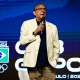 Galvão Bueno durante palestra inaugural da COB Expo