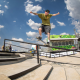 Giovanni Vianna durante manobra no corrimão no STU National São Paulo, paris-2024, skate