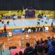 Na imagem, momento da partida final do Brasileiro de Goalball feminino de 2022.