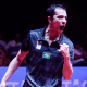 Hugo Calderano vibra com vitória no Campeonato Pan-Americano de tênis de mesa