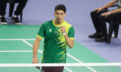 Jonathan Matias vibra com atuação no International Challenge da Guatemala de badminton e Ygor Coelho (Gaspar Nobrega/COB)