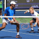 Rafael Matos e Francisco Cabral durante disputa do ATP 250 de Chengdu; Marcelo Demoliner perdeu