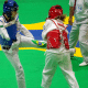 Silvana Fernandes durante luta no Grand Prix de Veracruz de parataekwondo