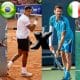 Na imagem, os dois Thiago (Wild e Monteiro) contra os dois italianos (Vavassori e Fognini).