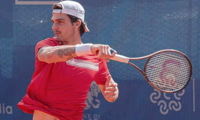 Thiago Wild em ação na final do Challenger de Como