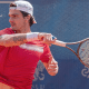 Thiago Wild em ação na final do Challenger de Como