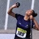 Na imagem, Wanna Brito realiza arremesso de peso durante o Desafio CPB/CBAT no CT Paralímpico. - calendário 2024 paralímpico