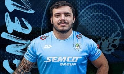 Na imagem, divulgação de Wilton Nelson no novo time de rugby.