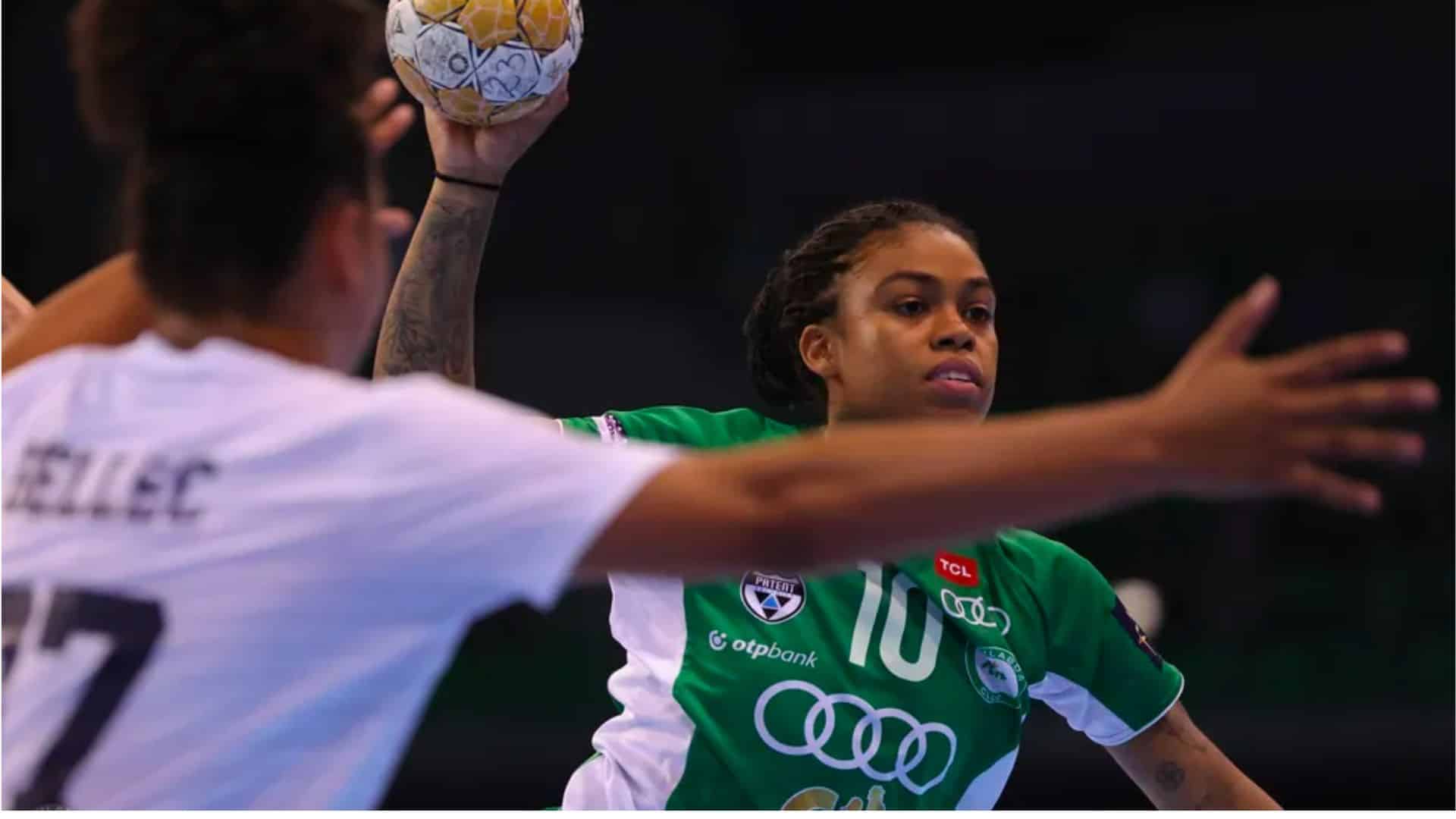 Bruna de Paula se destaca em vitória do Gyori na Champions League de Handebol Feminino (Foto: Divulgação/Győri Audi ETO KC)