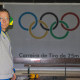 Emerson Duarte atirando na Copa do Mundo de tiro esportivo