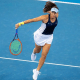 Luisa Stefani em quadra no US Open e no WTA 1000 de Guadalajara