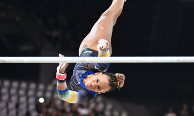 Rebeca Andrade barras assimétricas Copa do Mundo de Paris ginástica artística mundial de ginástica ao vivo
