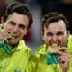André e George medalha de ouro no vôlei de praia dos jogos pan-americanos de santiago-2023
