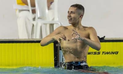Na imagem, Victor Almeida dos Santos que conquistou cinco medalhas para o Brasil.