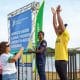 Na imagem, uma das inúmeras atletas do Brasil que conquistaram medalhas.