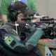 Na imagem, O paulista Alexandre Galgani, que representará o Brasil, durante competição de tiro esportivo paralímpico.