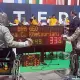 Carminha Oliveira em ação no Campeonato Mundial de Paraesgrima