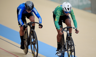 Carolina Barbosa vencendo prova da repescagem nos Jogos Pan-Americanos de Santiago-2023