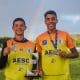 Na imagem, João Arthur e Robinho, dois atletas do Cerro Corá que levaram ouro no Brasileiro sub-16.