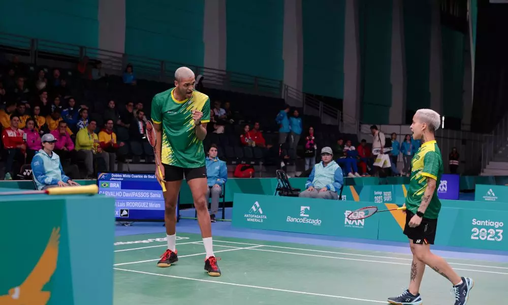Davi Silva e Sania Lima badminton Jogos Pan-Americanos de Santiago-2023