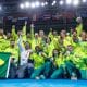 Delegação do boxe comemorar a melhor campanha do Brasil na história dos Jogos Pan-Americanos